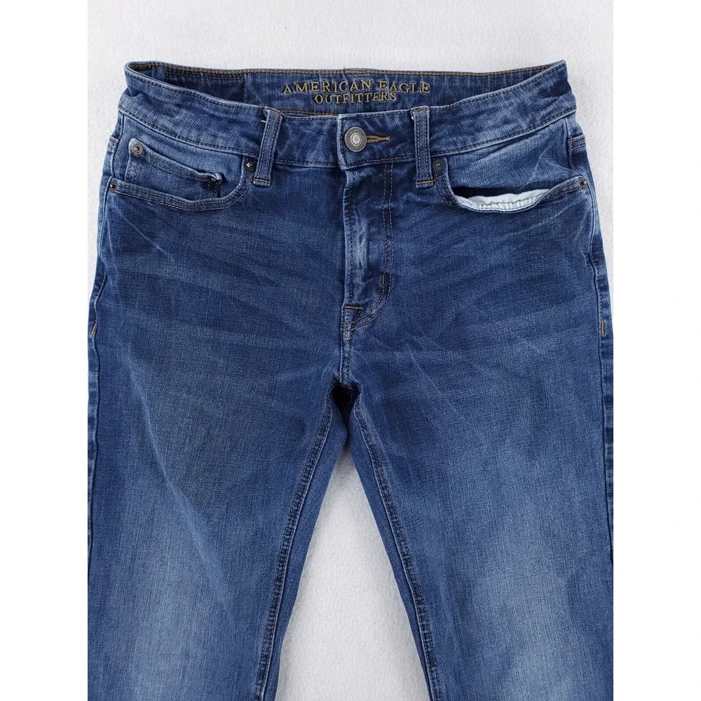 American Eagle Jeans Mens 29x30* Slim Straight Modern Stretch Denim Pants Medium